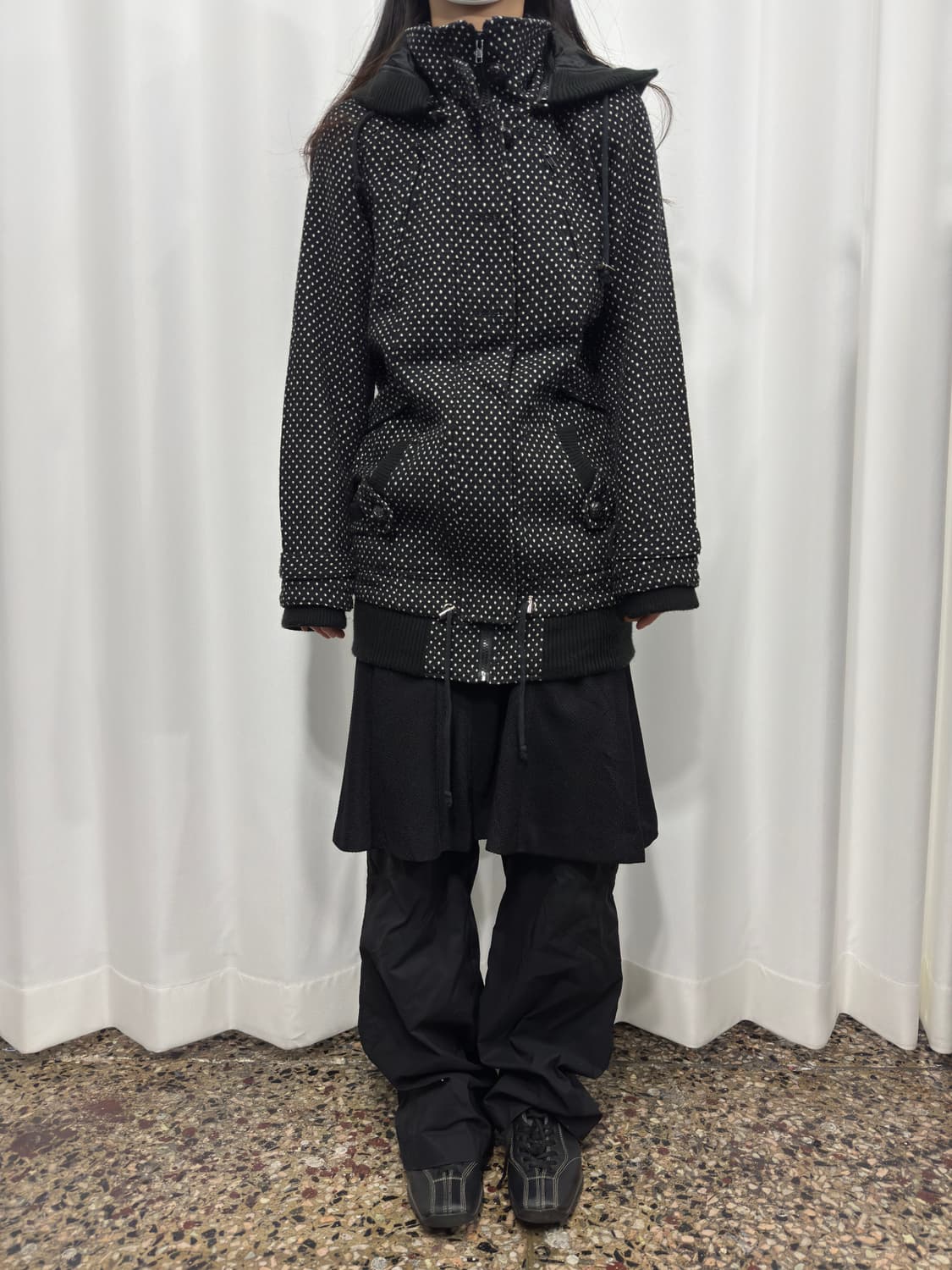 dot design coat jacket 상품이미지2