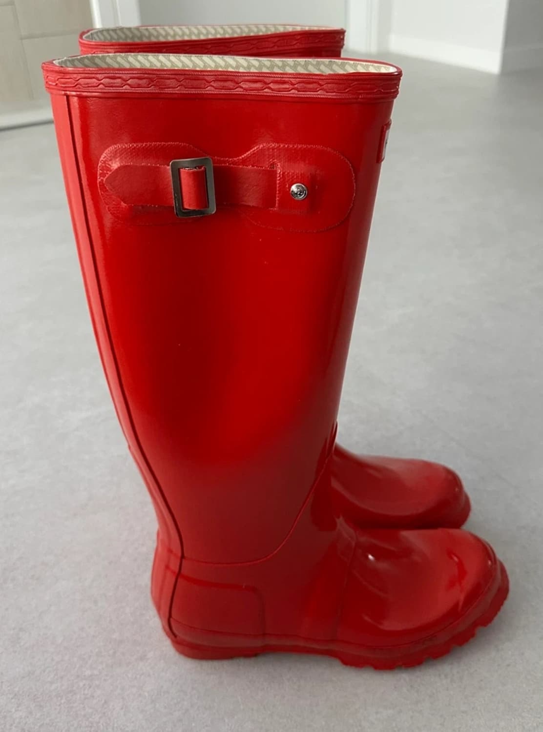 헌터 레인부츠 레드 글로시  상품이미지2