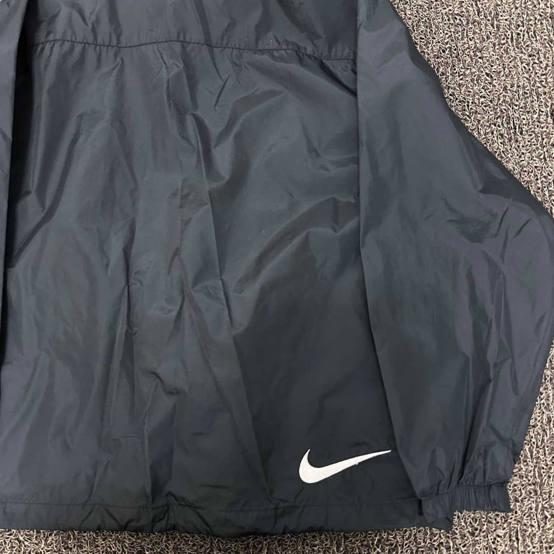 NIKE 나이키 나일론 바람막이 아노락 긴팔 블랙 100(L) 상품이미지7