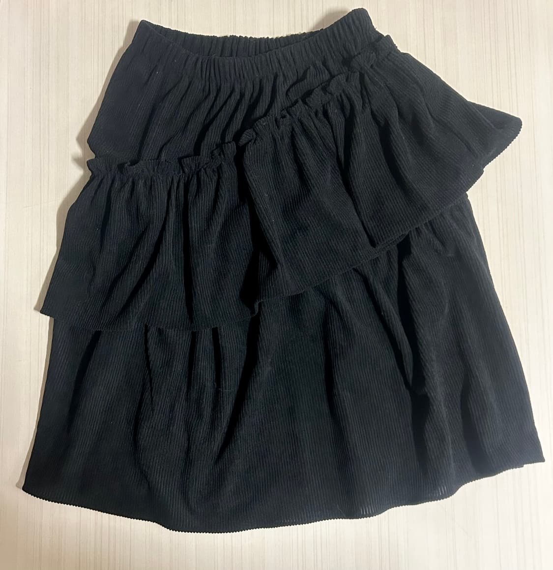 코듀로이 골덴 언발 캉캉 미디스커트 상품이미지2