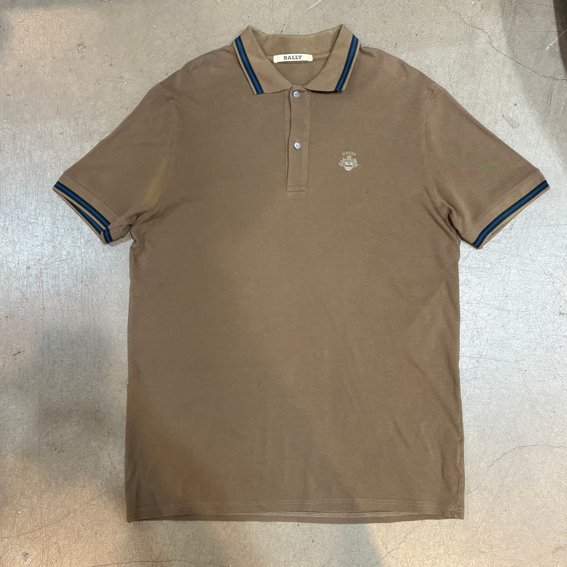 100 발리 브라운 카라 반팔 티셔츠  상품이미지2