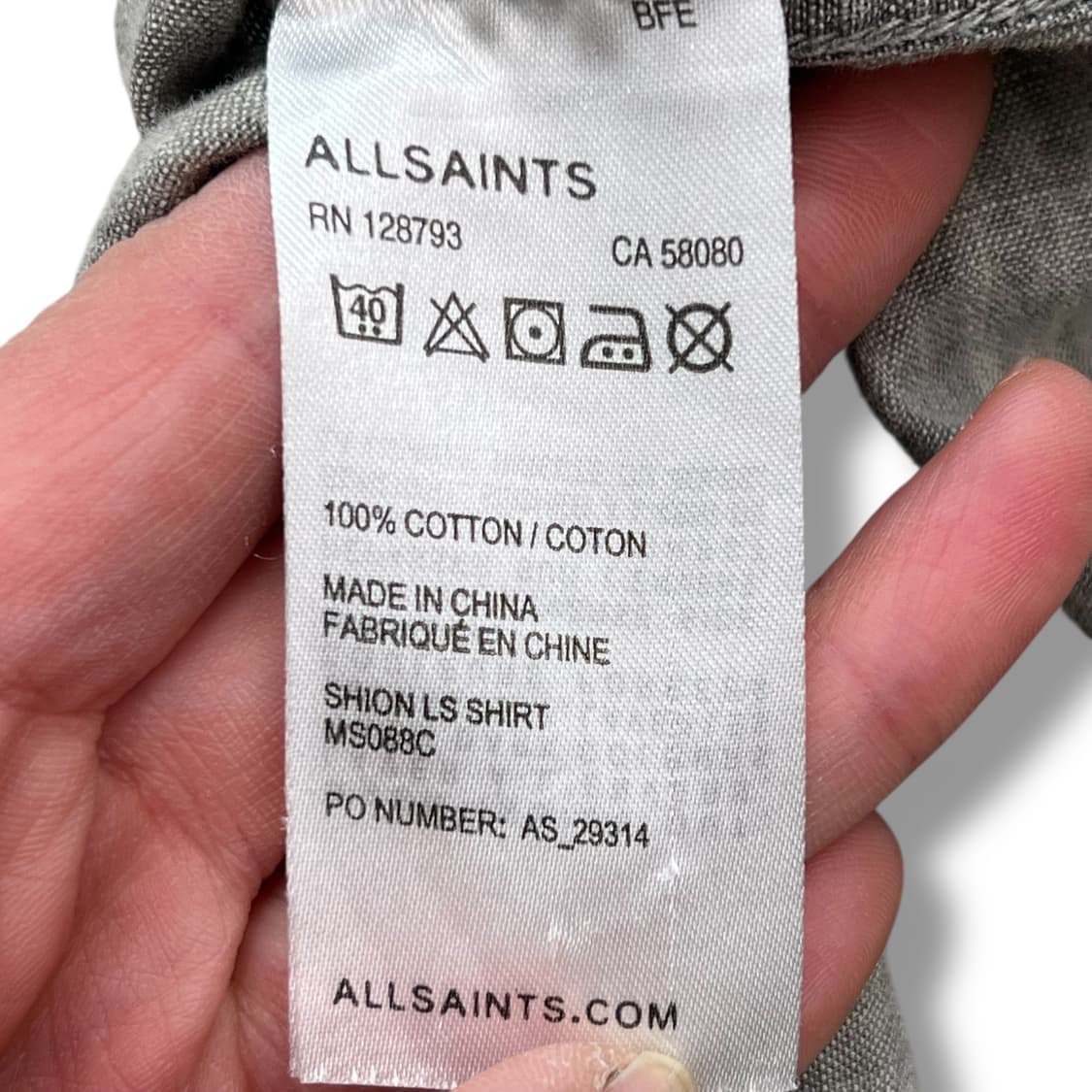 올세인츠 플라워패턴 셔츠 r2096 상품이미지6