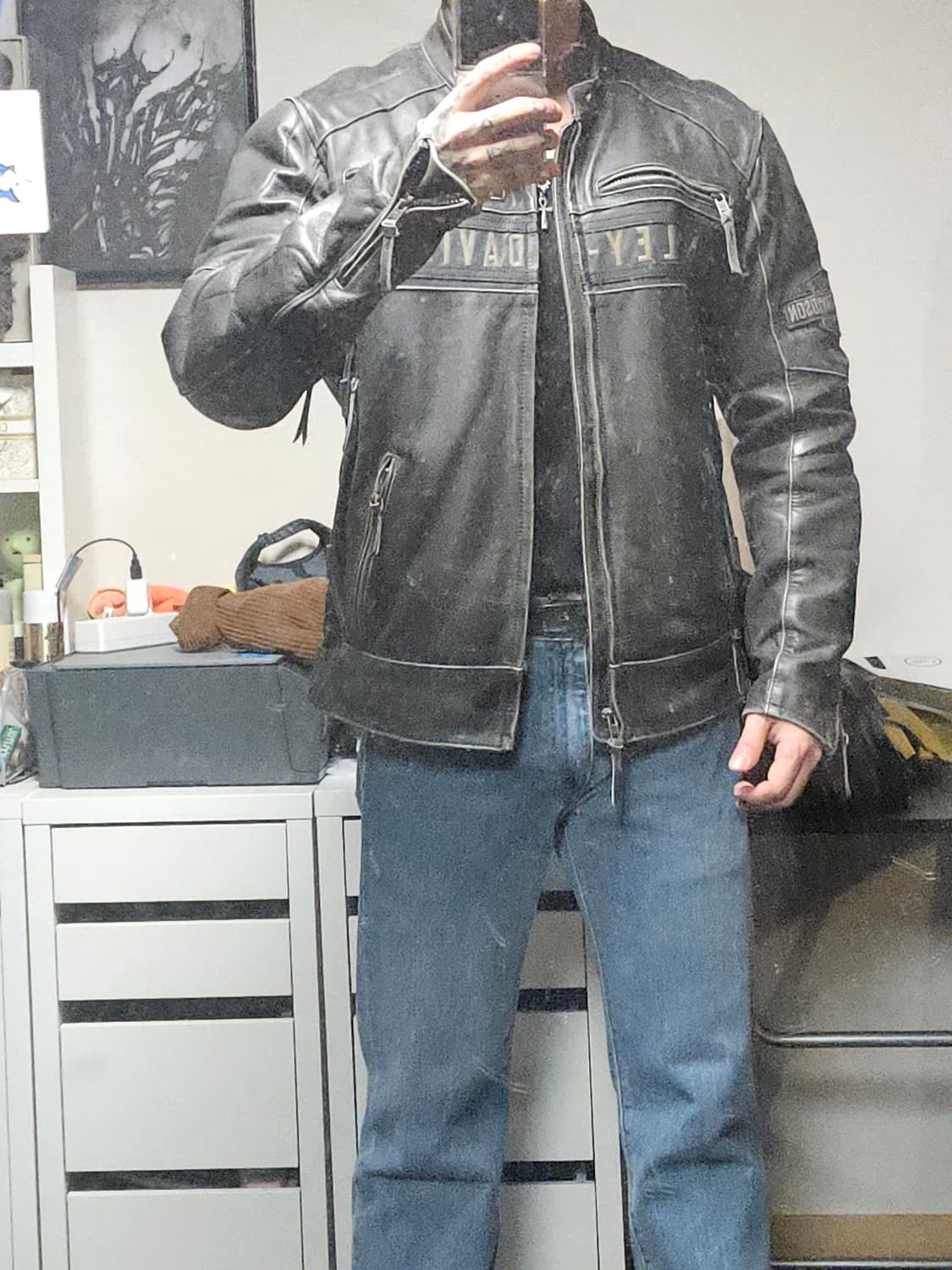 할리데이비슨 가죽 라이더자켓 상품이미지3