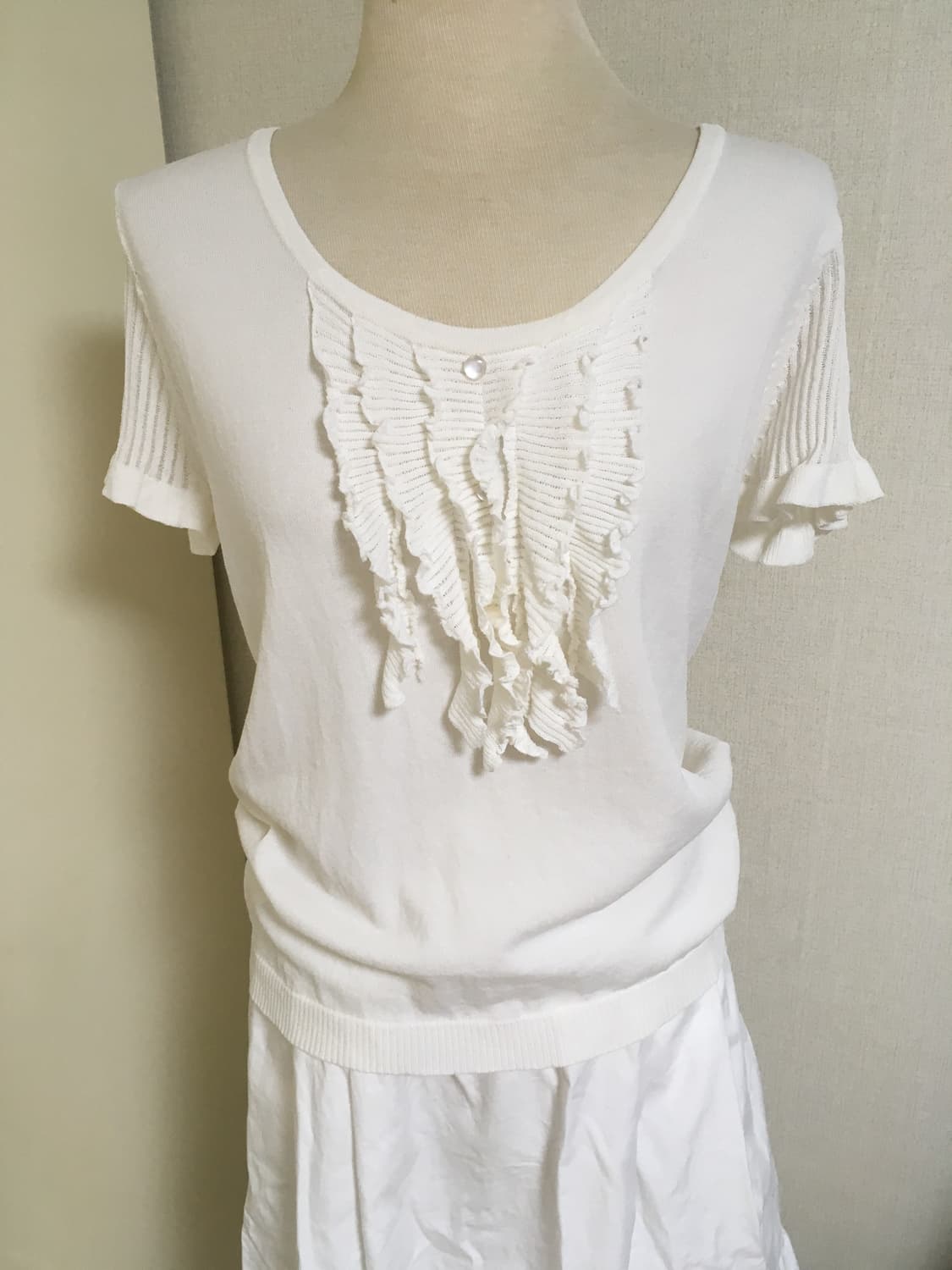 모리걸 set 반팔니트+미디스커트 상품이미지2