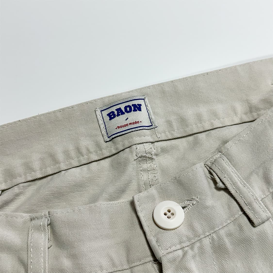 바온 아이보리 카고팬츠 상품이미지4