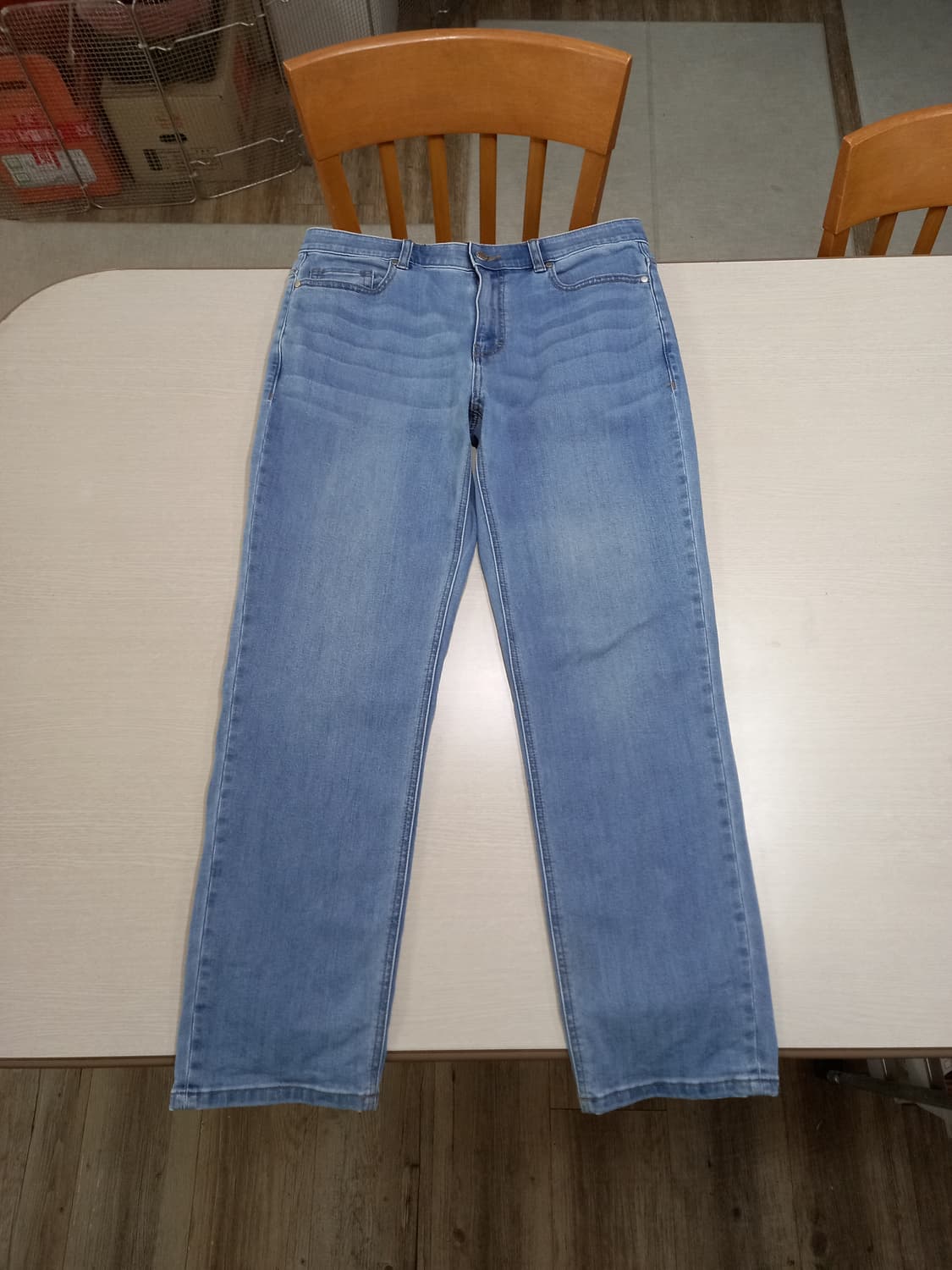 34 MindBridge 밴딩 워싱스판 슬림일자 연청 34-561 상품이미지1