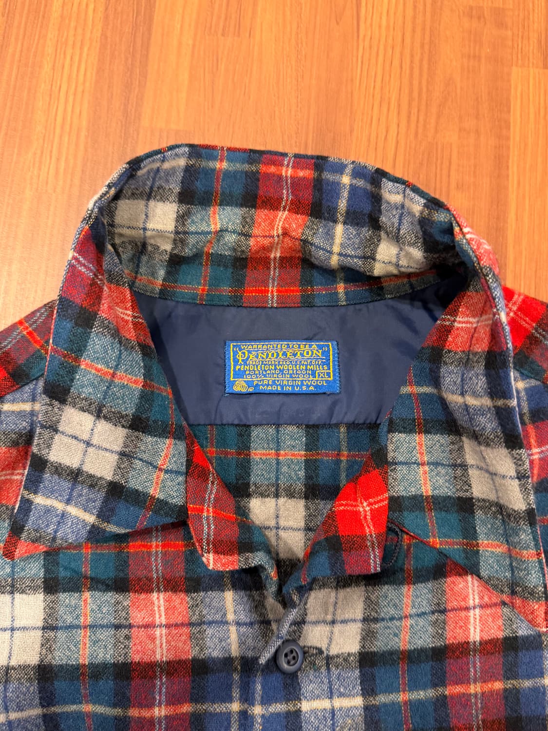 70-80s Pendleton 펜들턴 플란넬 체크 울 셔츠 (USA) 상품이미지10