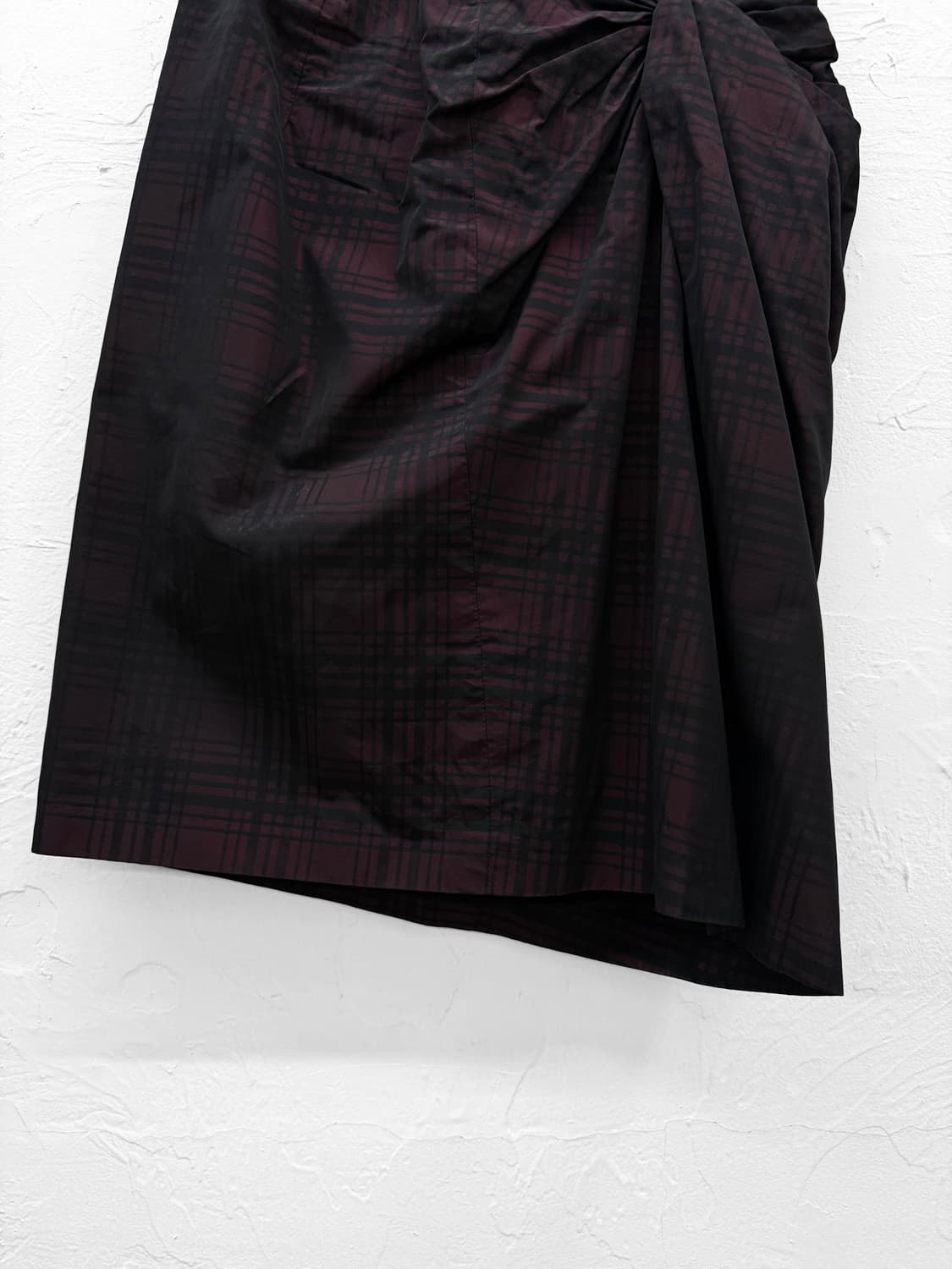 tiens ecoute 체크 변형 스커트 상품이미지3