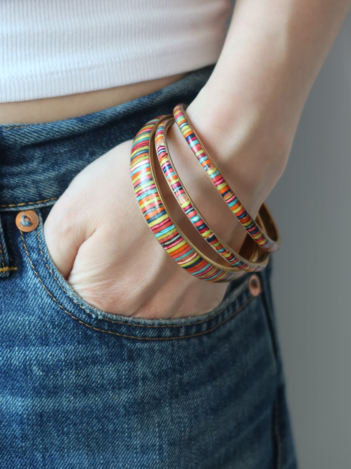 rainbow stack bangle set 상품이미지2
