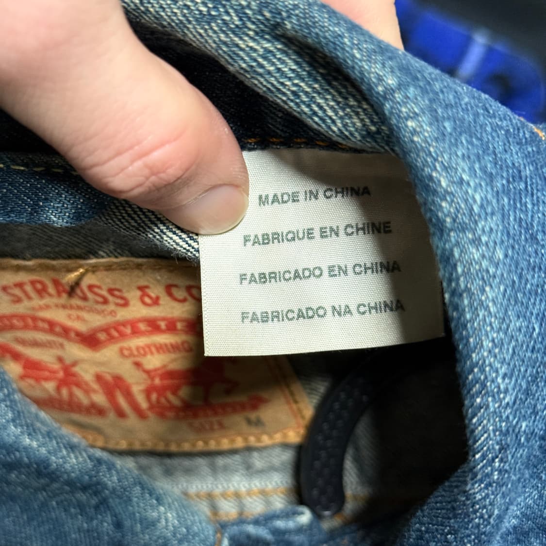 리바이스 오리지널 인디고 블루 워싱 데님 트러커 상품이미지8