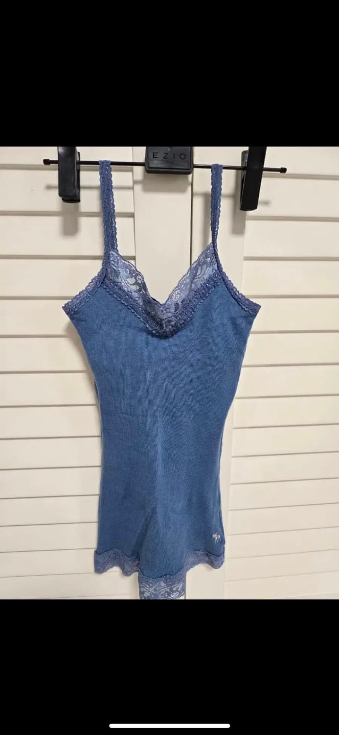 아베크롬비 존예 딱붙 슬리브 블루 상품이미지1