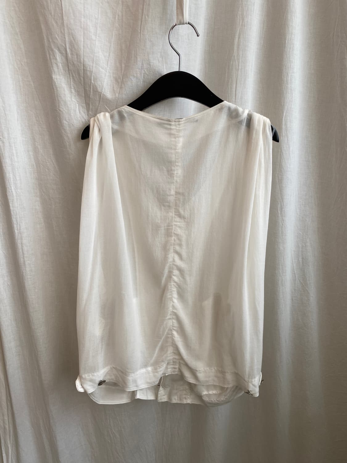 화이트 시스루 베스트 자켓(F) 상품이미지7