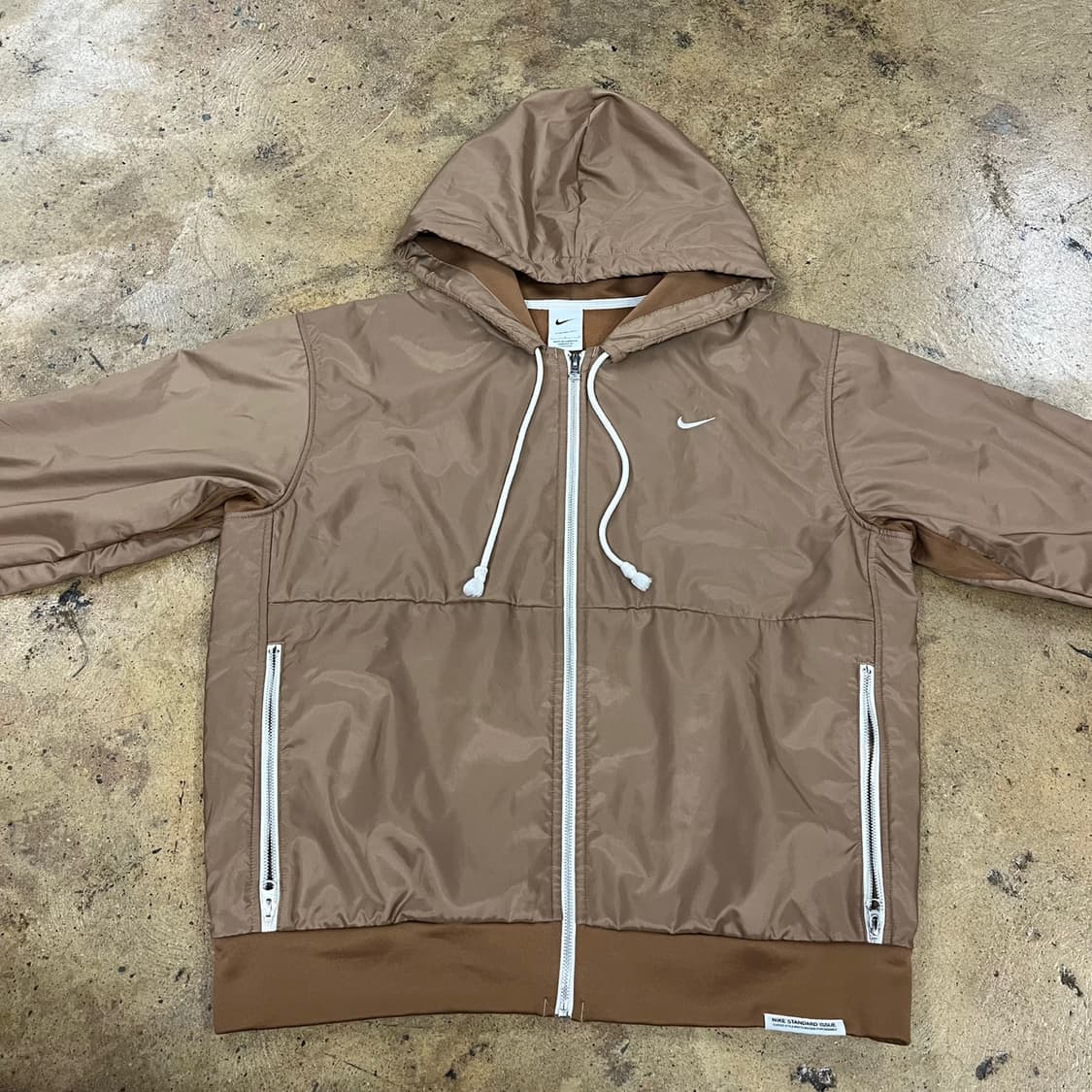 [정품/L] 나이키 Therma-FIT 브라운 후드 바람막이 b16 상품이미지3