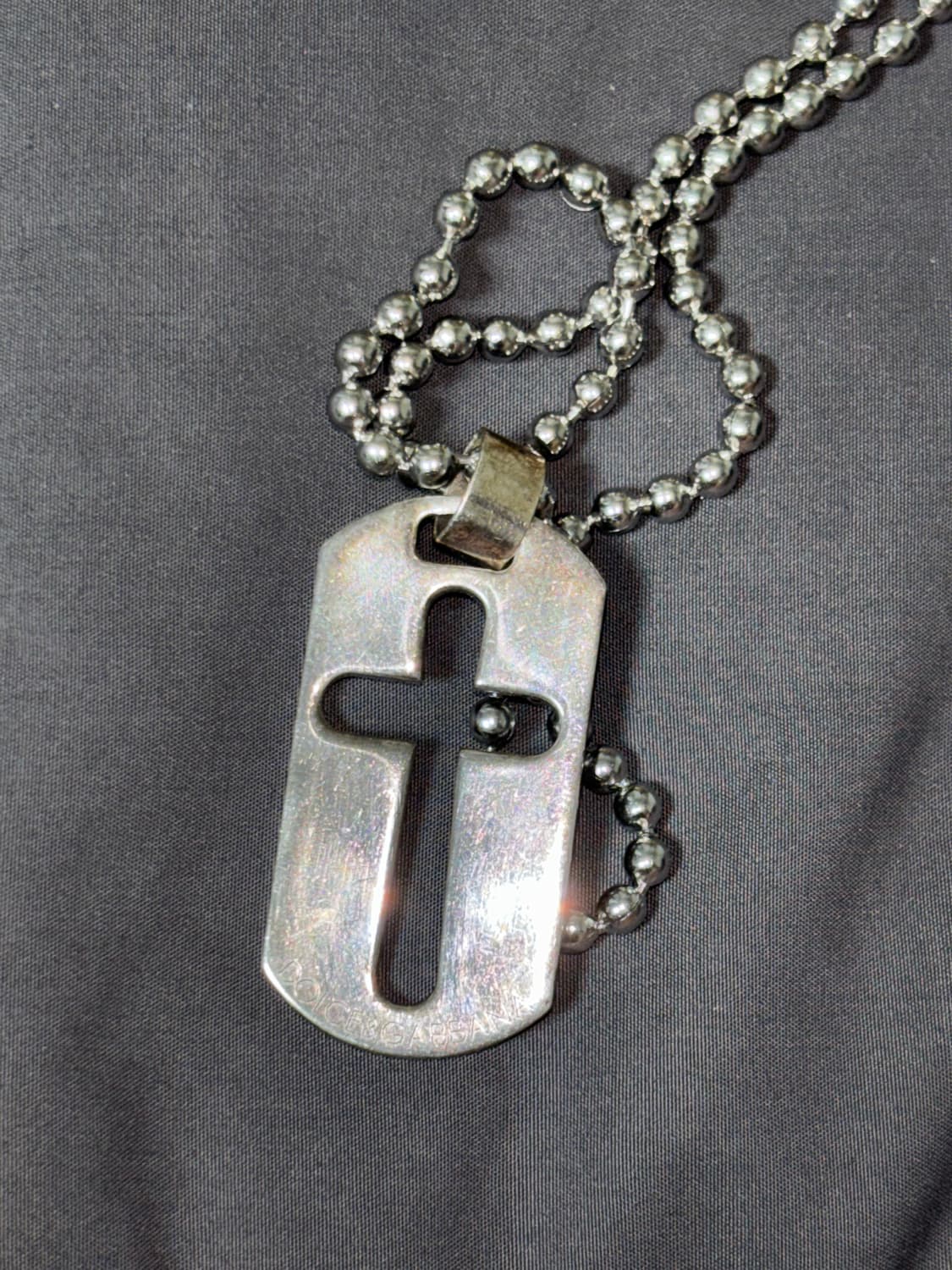 돌체앤가바나 도그태그 925 실버 목걸이 상품이미지2