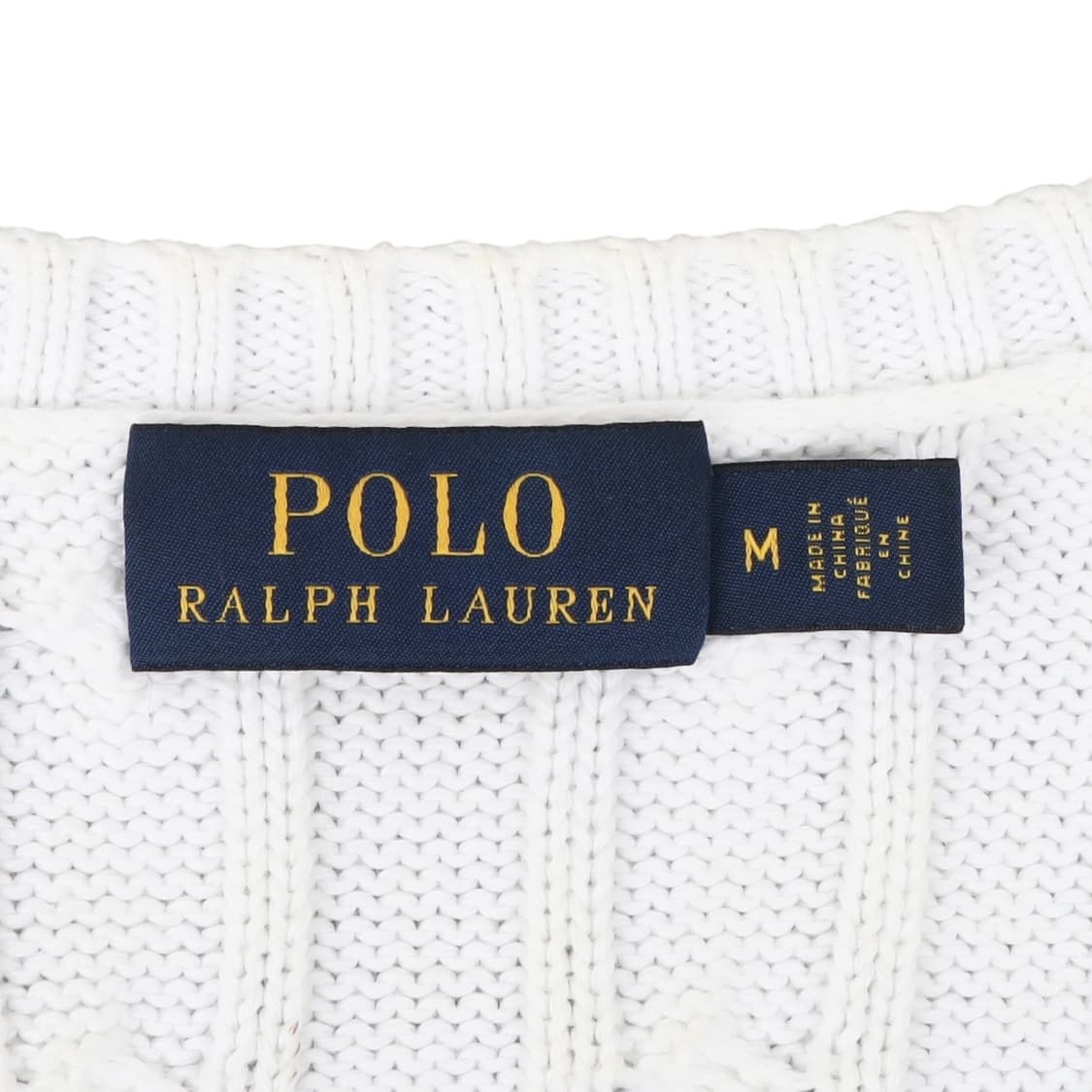 폴로 랄프로렌 화이트 케이블 브이넥 니트 상품이미지8