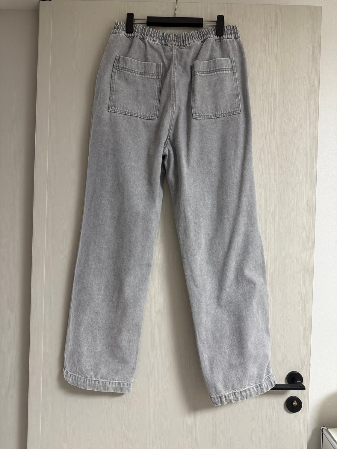 [50] 우영미 24ss 원턱 밴딩 그레이 데님팬츠 상품이미지3