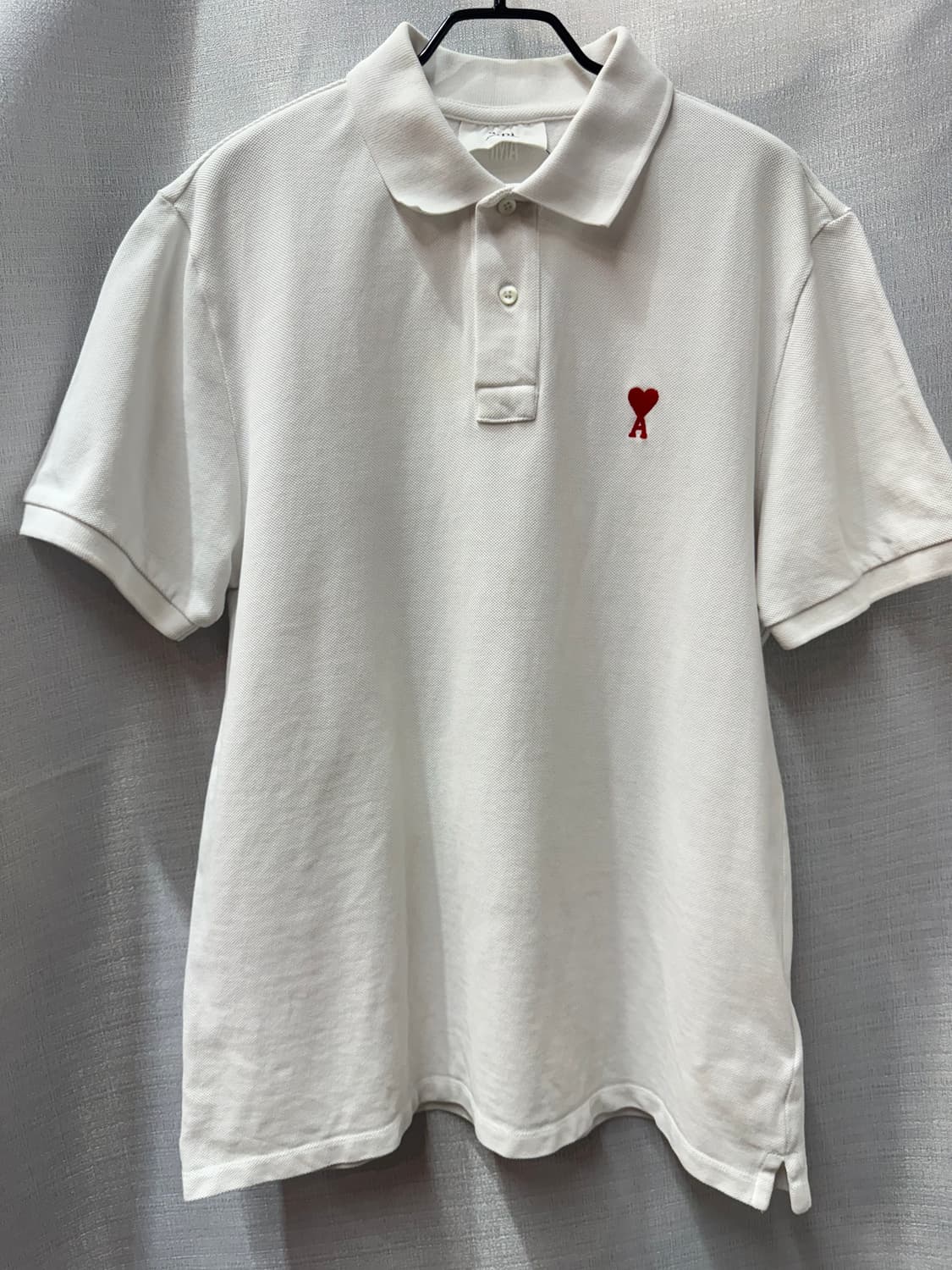 아미 로고자수 반팔 셔츠 M(남여공용) 상품이미지1