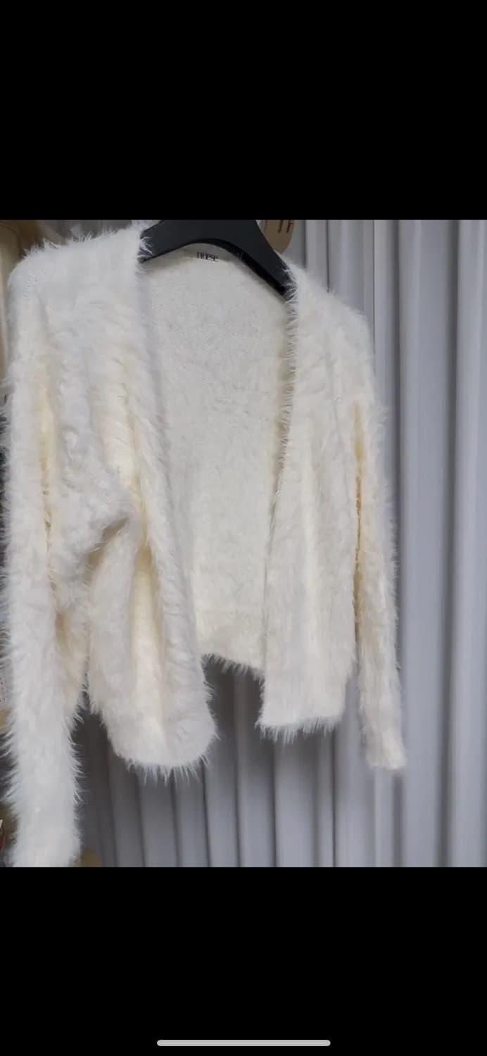 누즈(nuese)베리퍼가디건아이보리 상품이미지2