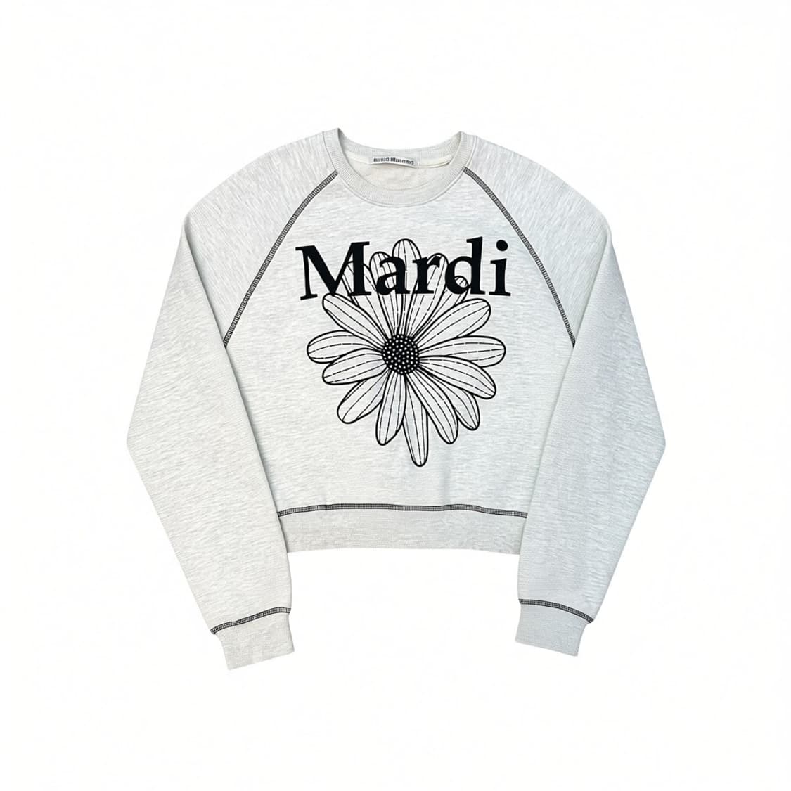 마르디메크르디 크롭 맨투맨 상품이미지1