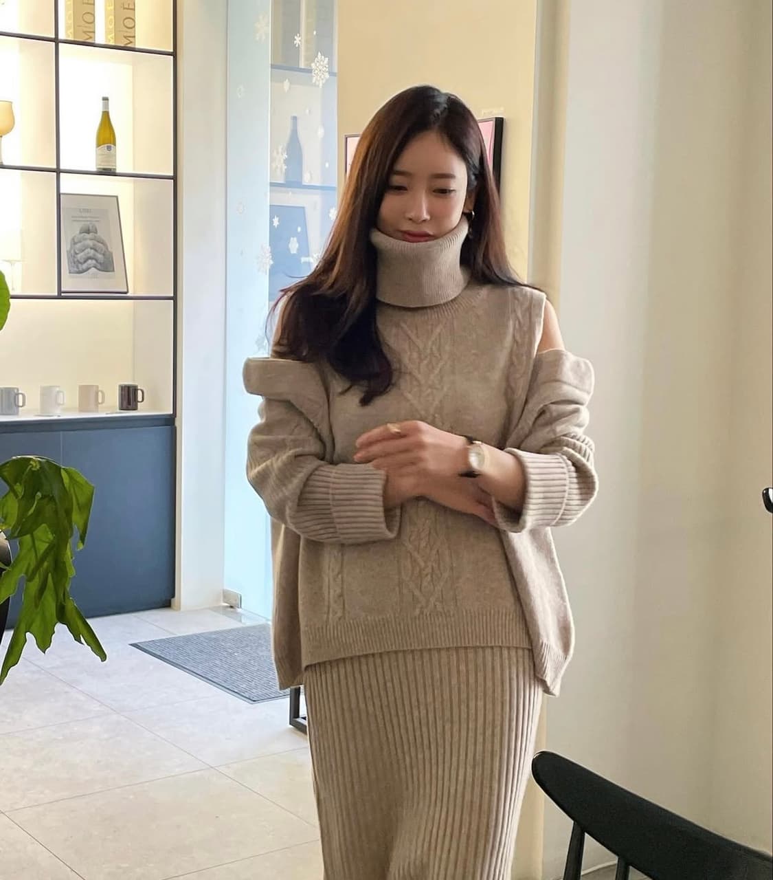 아상 니트 셋업 상품이미지3