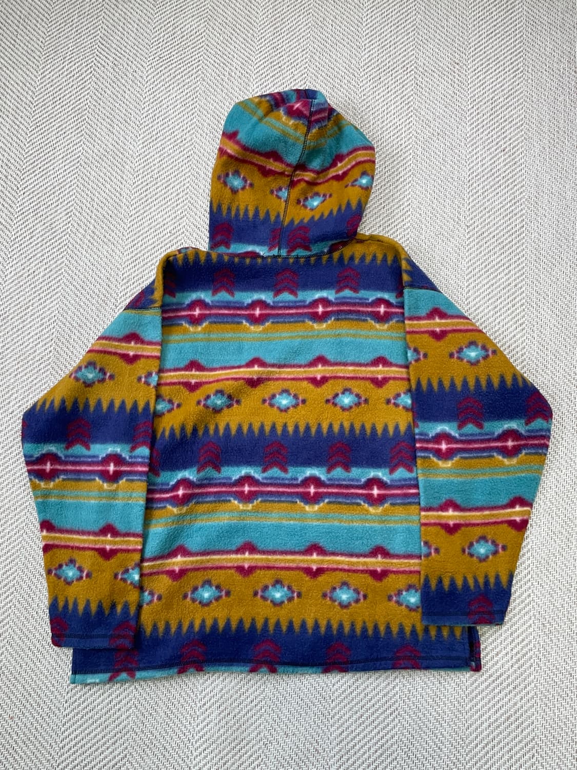 빈티지 에스닉 패턴 플리스 후디 J03590 상품이미지6