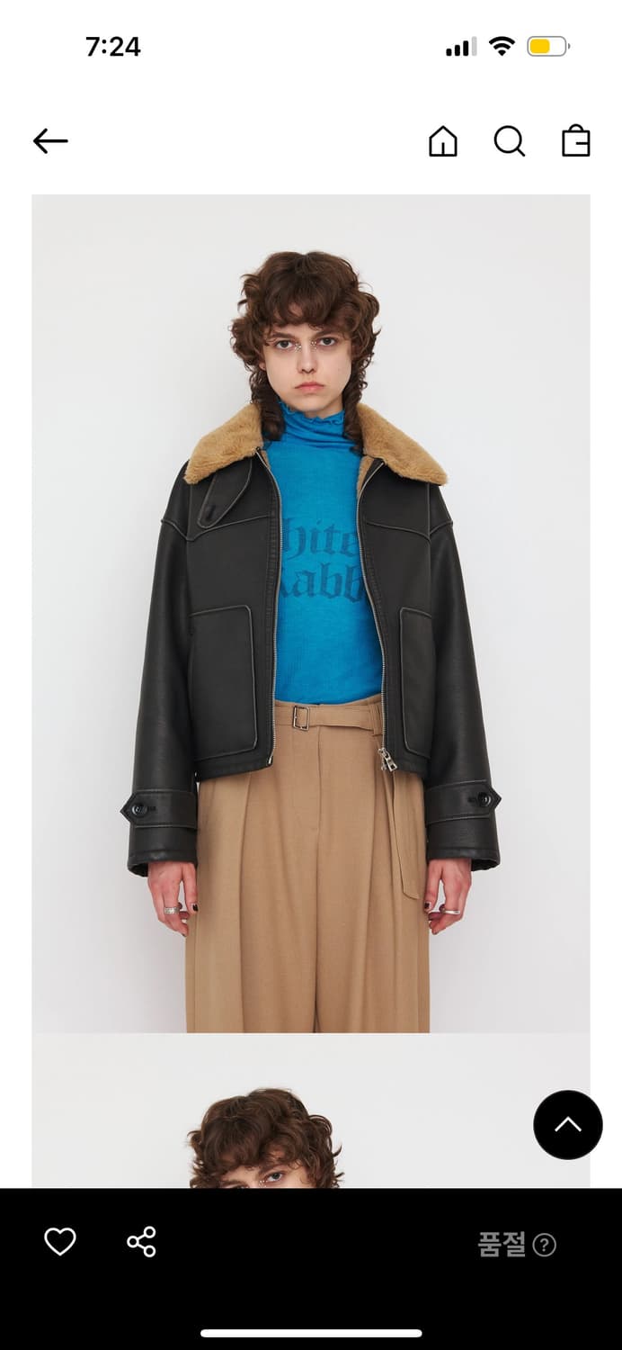 스튜디오칸틴 비건레더 무스탕 상품이미지5