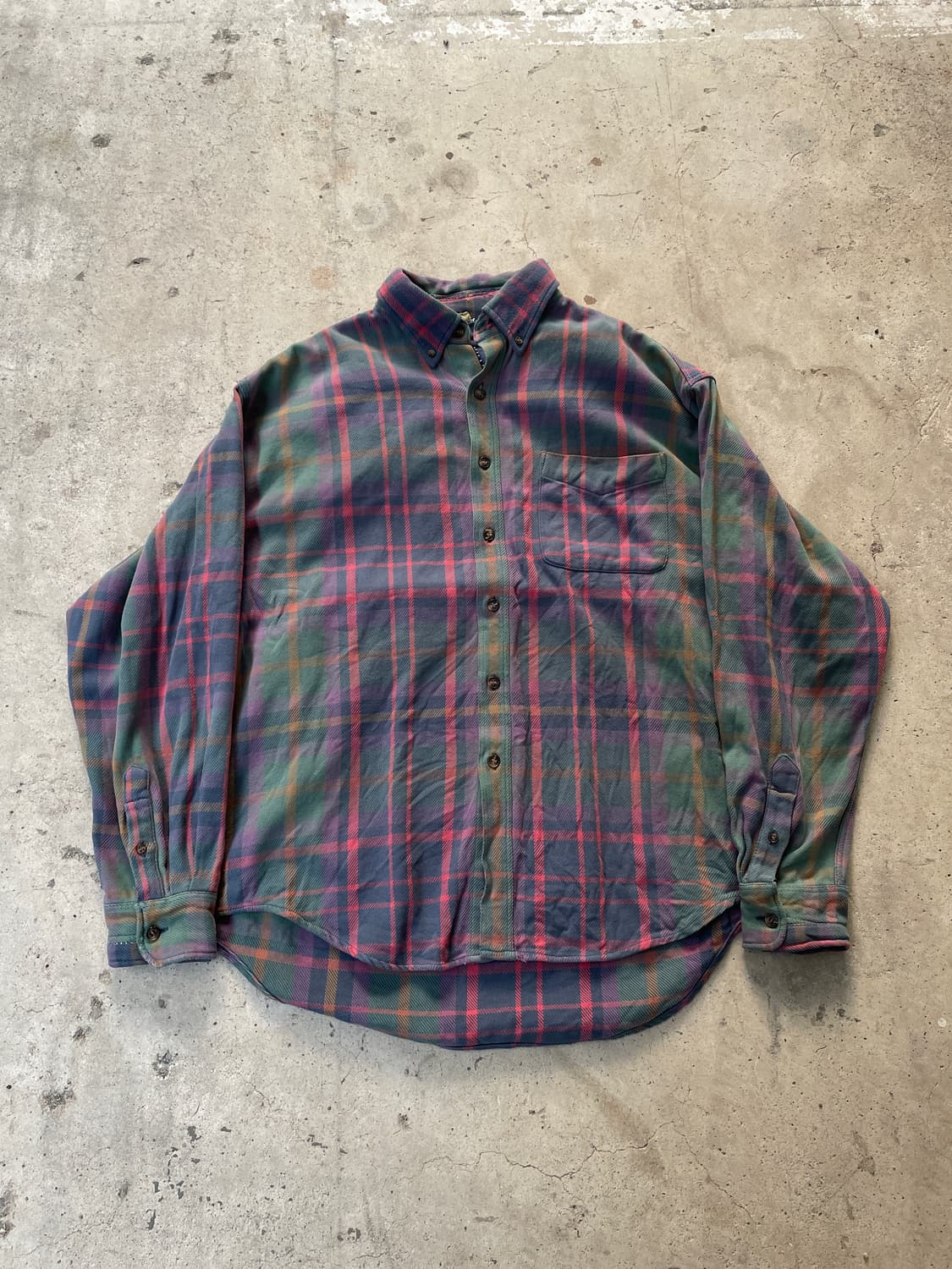 90-00s Old GAP Faded Check Shirt 상품이미지2
