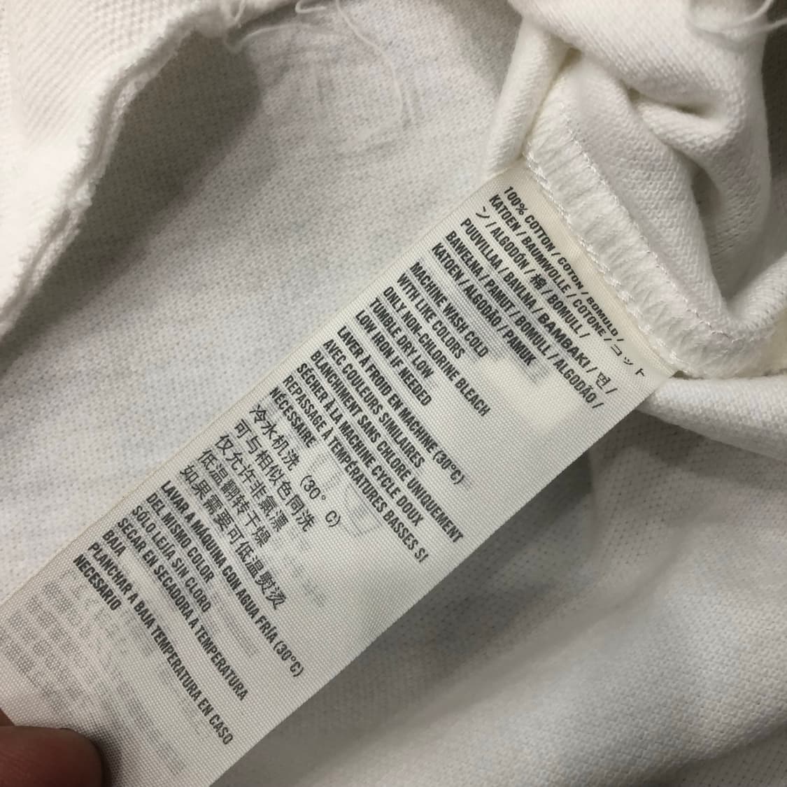 아베크롬비 빅로고 화이트 PK 카라 반팔 티셔츠 상품이미지4