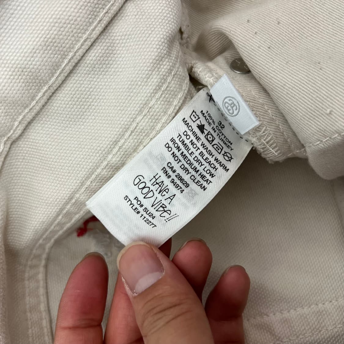 스투시 워시드 캔버스 빅 올 쇼츠 빈티지 팬츠 상품이미지7