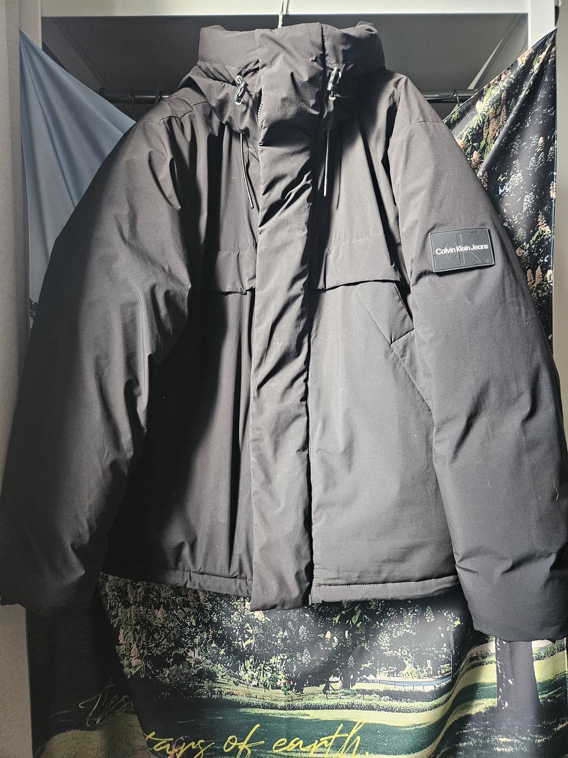 캘빈클라인 블랙 숏 패딩 상품이미지2