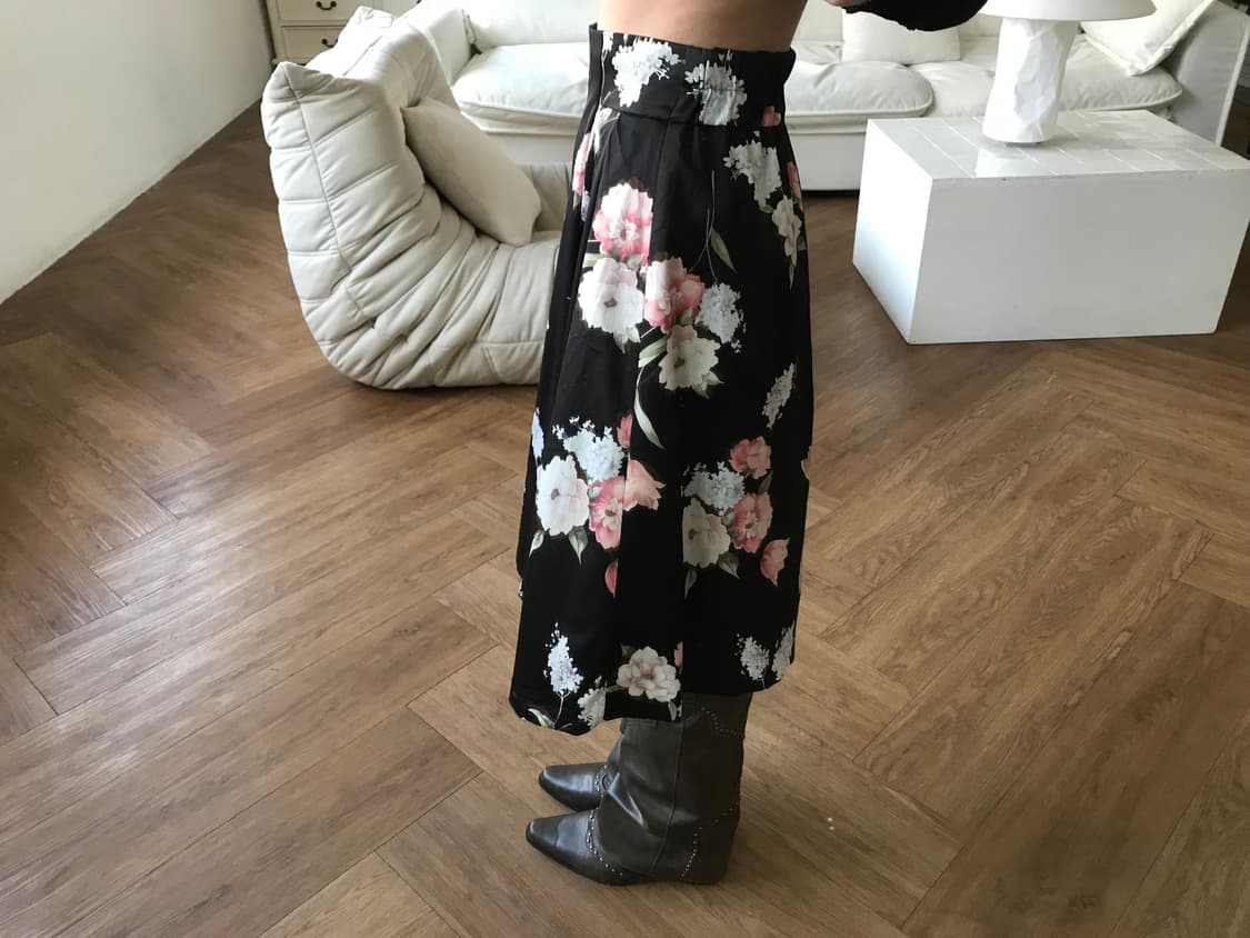 vintage pattern skirt 상품이미지2