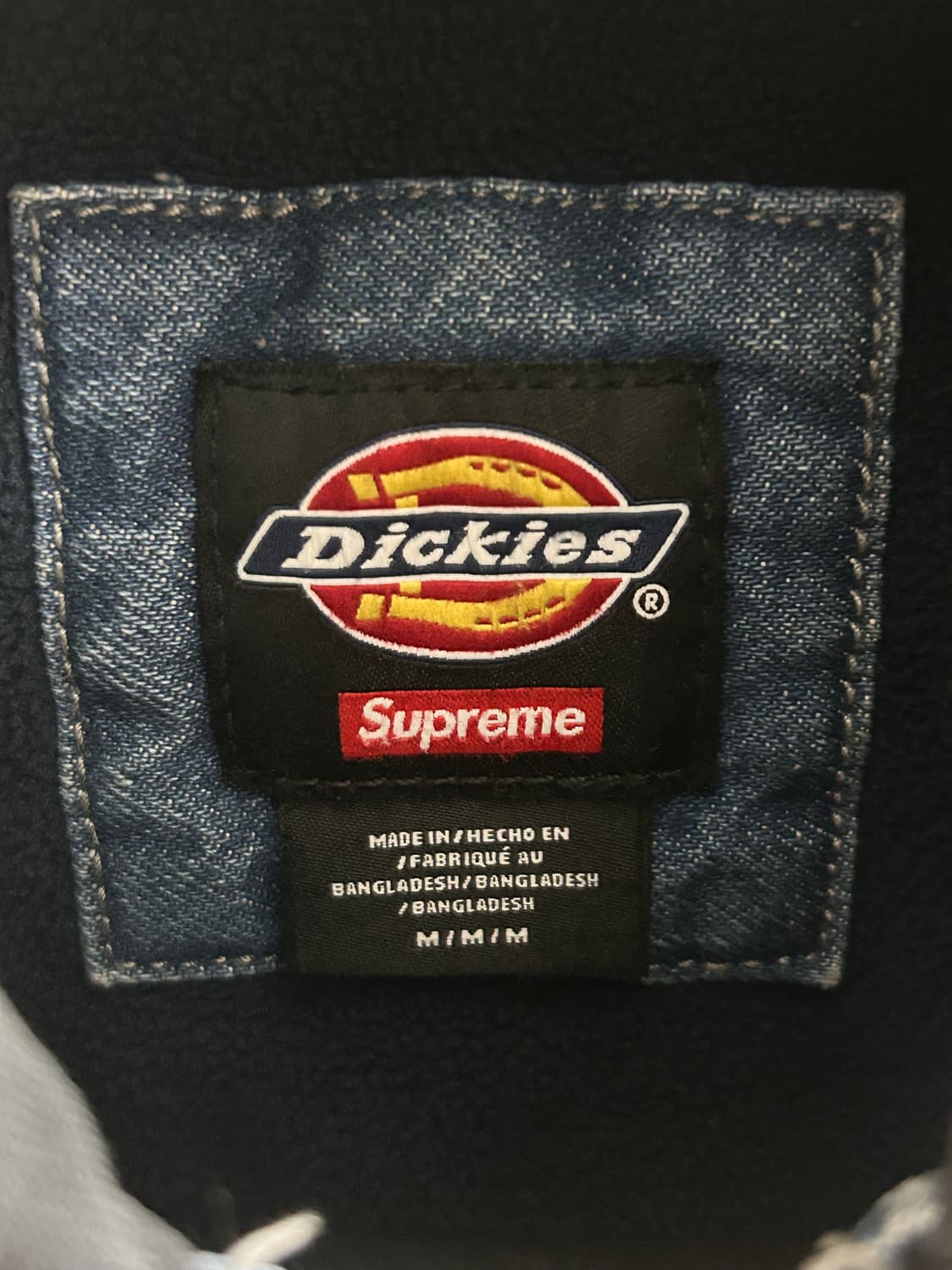 슈프림 디키즈 데님 워크자켓 M 상품이미지5