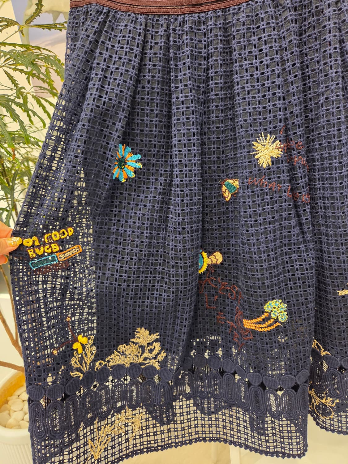 오즈세컨 레이스 자수 스커트 상품이미지4