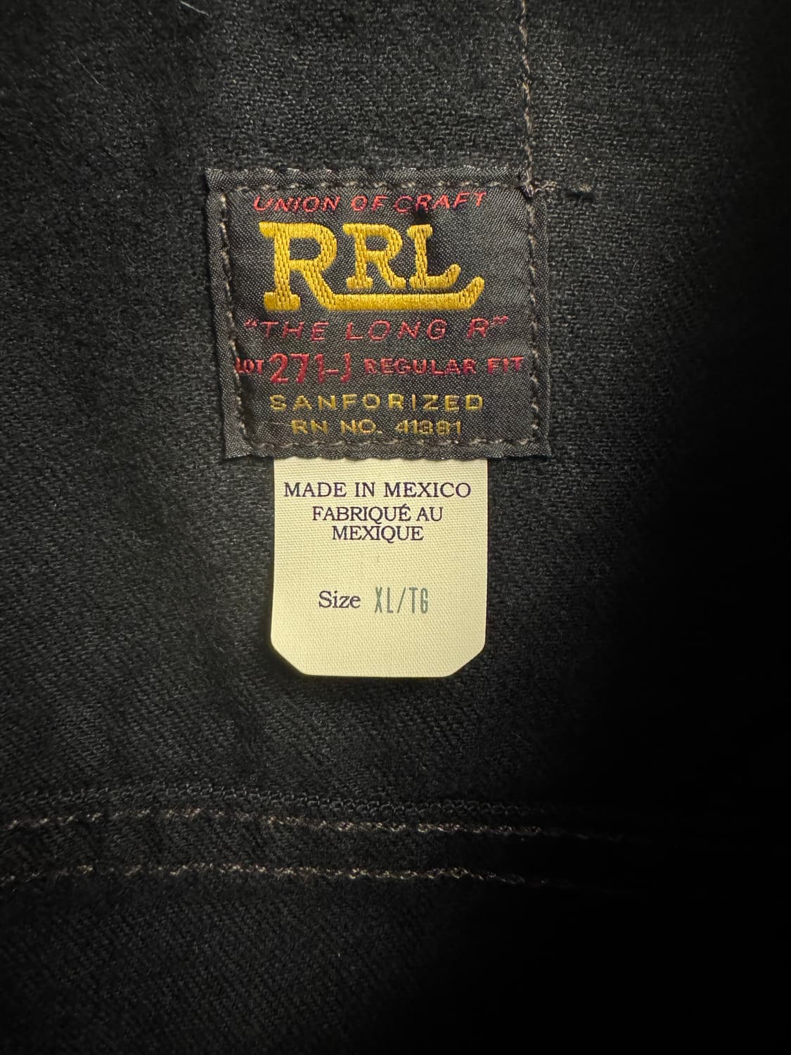 더블알엘 데님 트러커 자켓 XL 상품이미지3