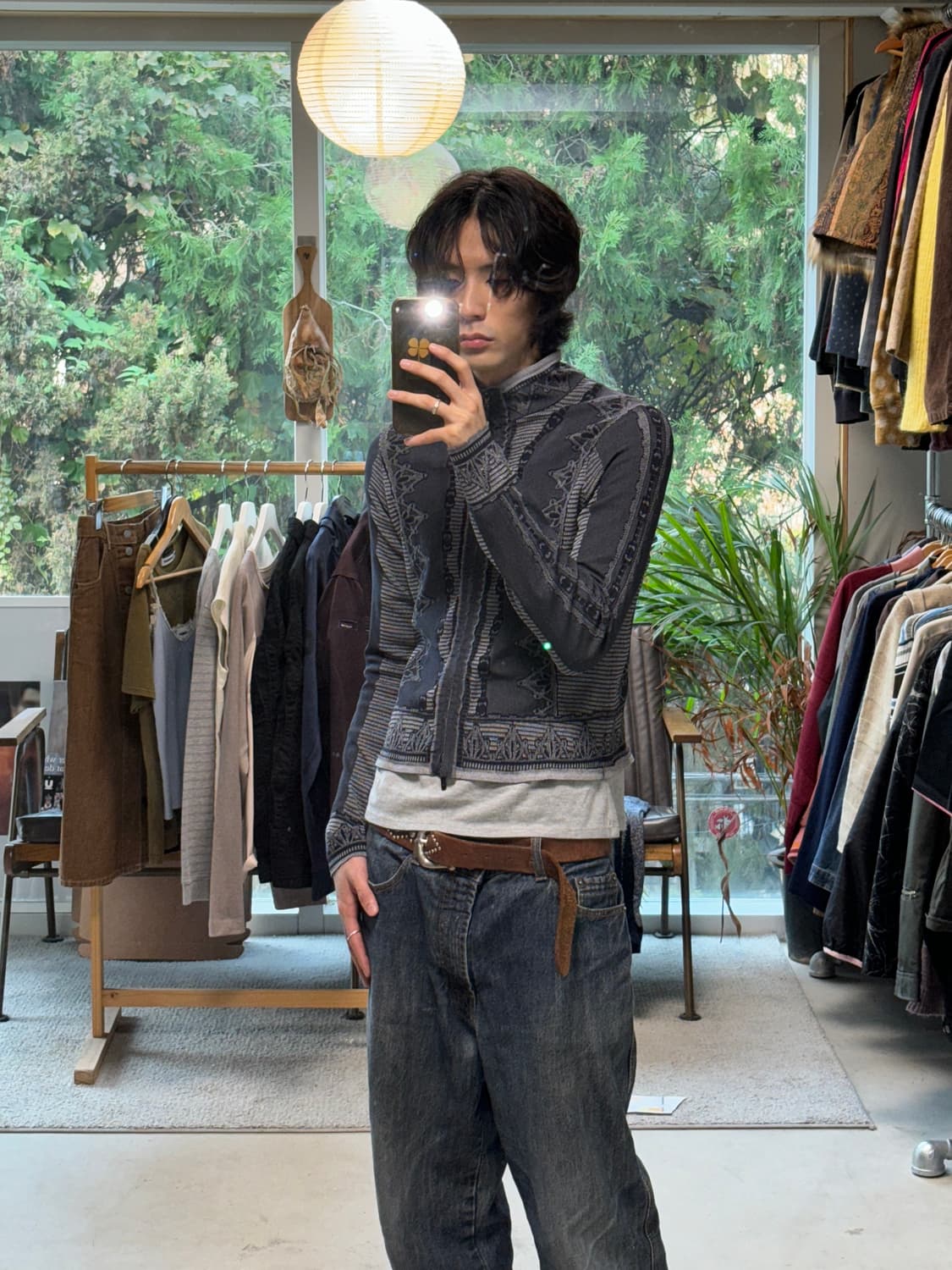 히로코 비스 니트 집업 자켓 상품이미지4