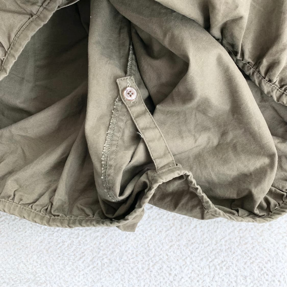 펌킨핏 ♥ 모리걸 호박핏 카키 미디스커트 상품이미지3