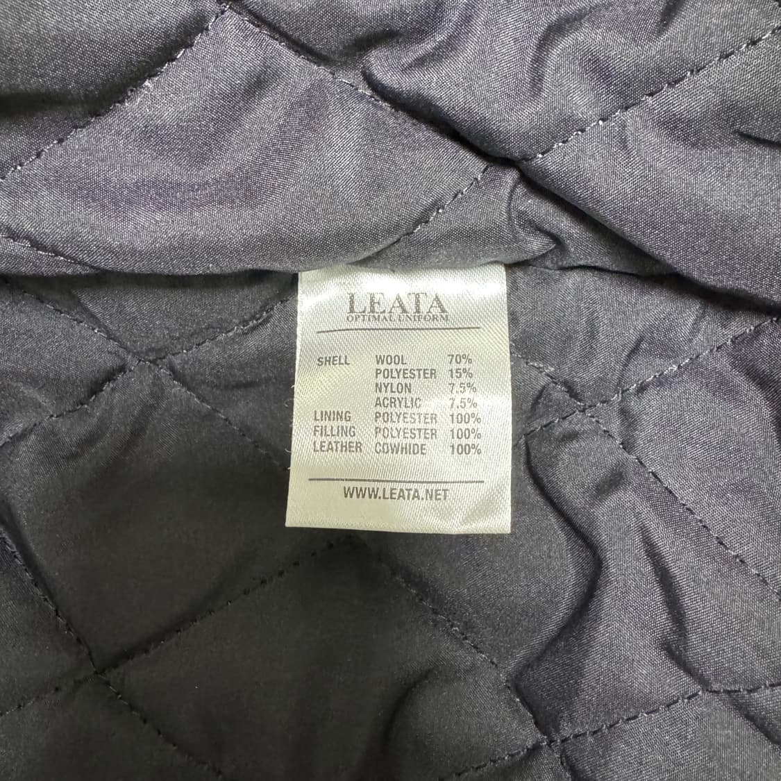 리타 LEATA 레더스타디움 바시티 자켓 M 상품이미지4