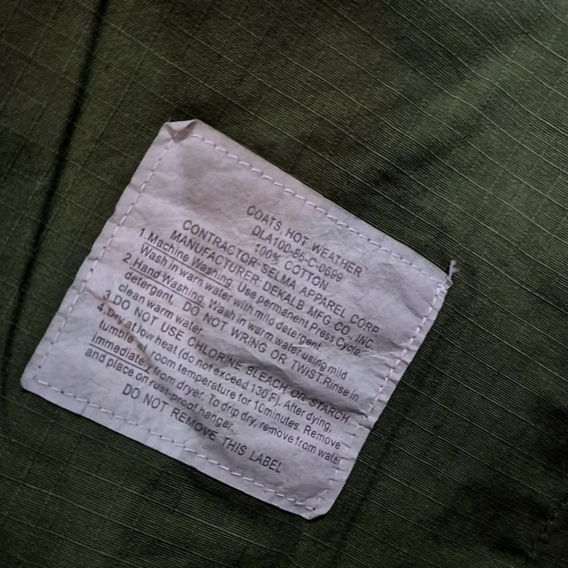 Vintage 복각 BDU 자켓 상품이미지5