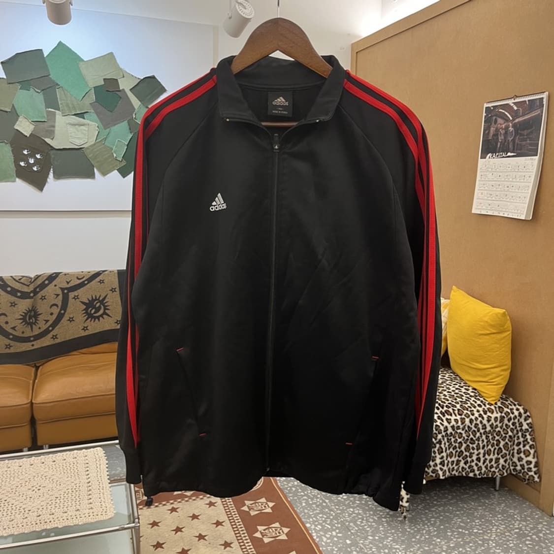 아디다스 올드스쿨 레트로 Y2K 검빨 져지 집업 100 C09960 상품이미지3