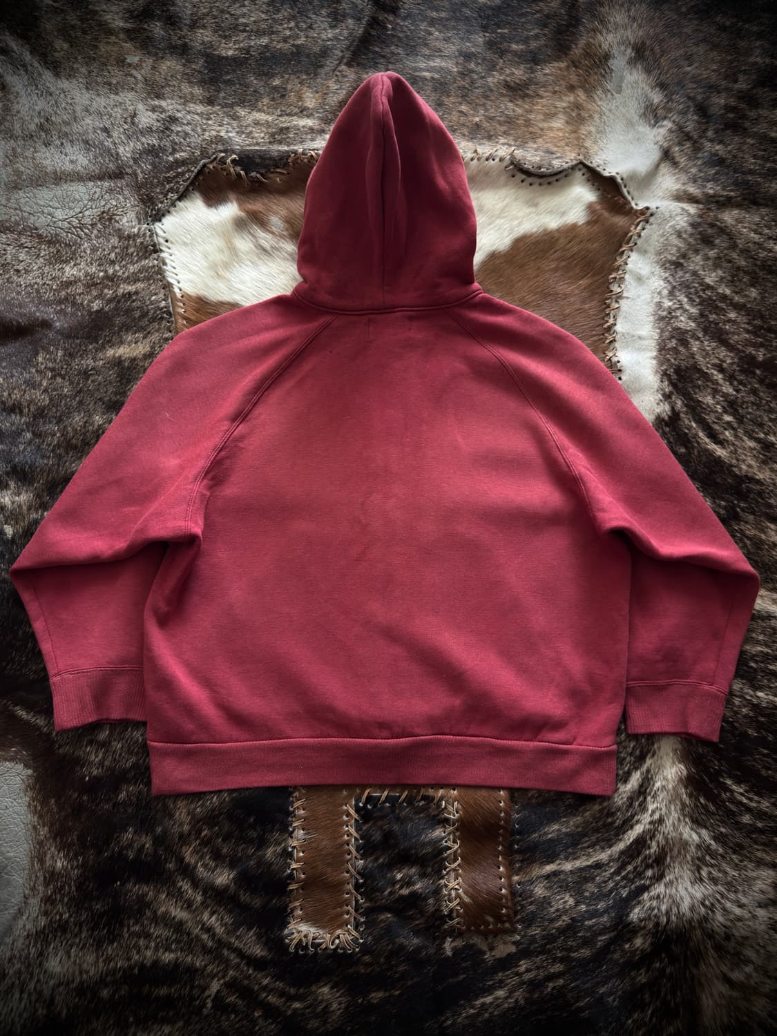 vintage Red plane Washed Hood Zip-up 상품이미지2