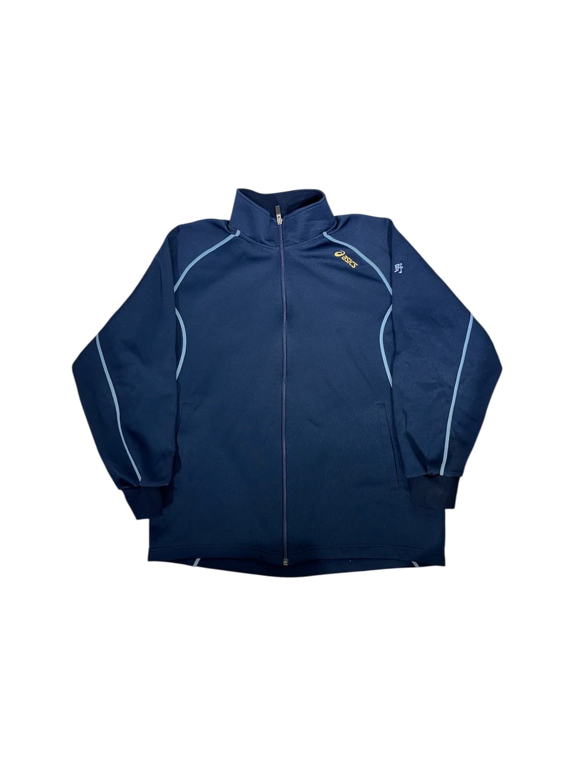 아식스 네이비 오버핏 트랙탑 져지 M 상품이미지5