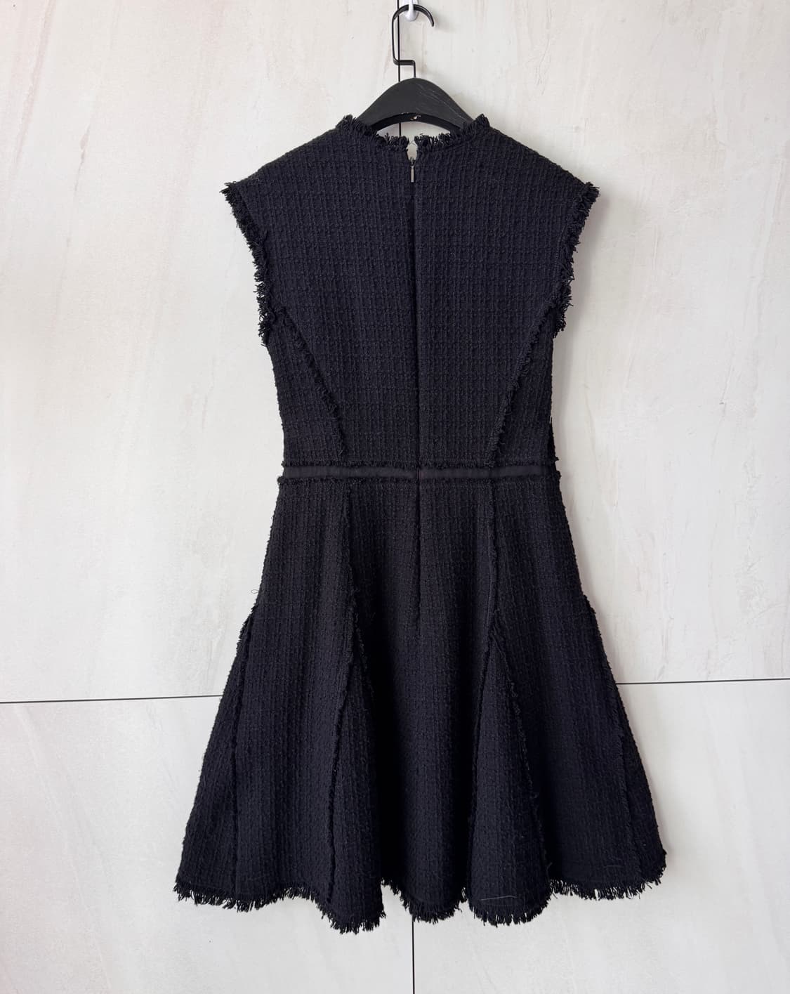 {파격할인}촬영용 의상Rebecca Taylor 블랙 트위드 원피스 Si 상품이미지4