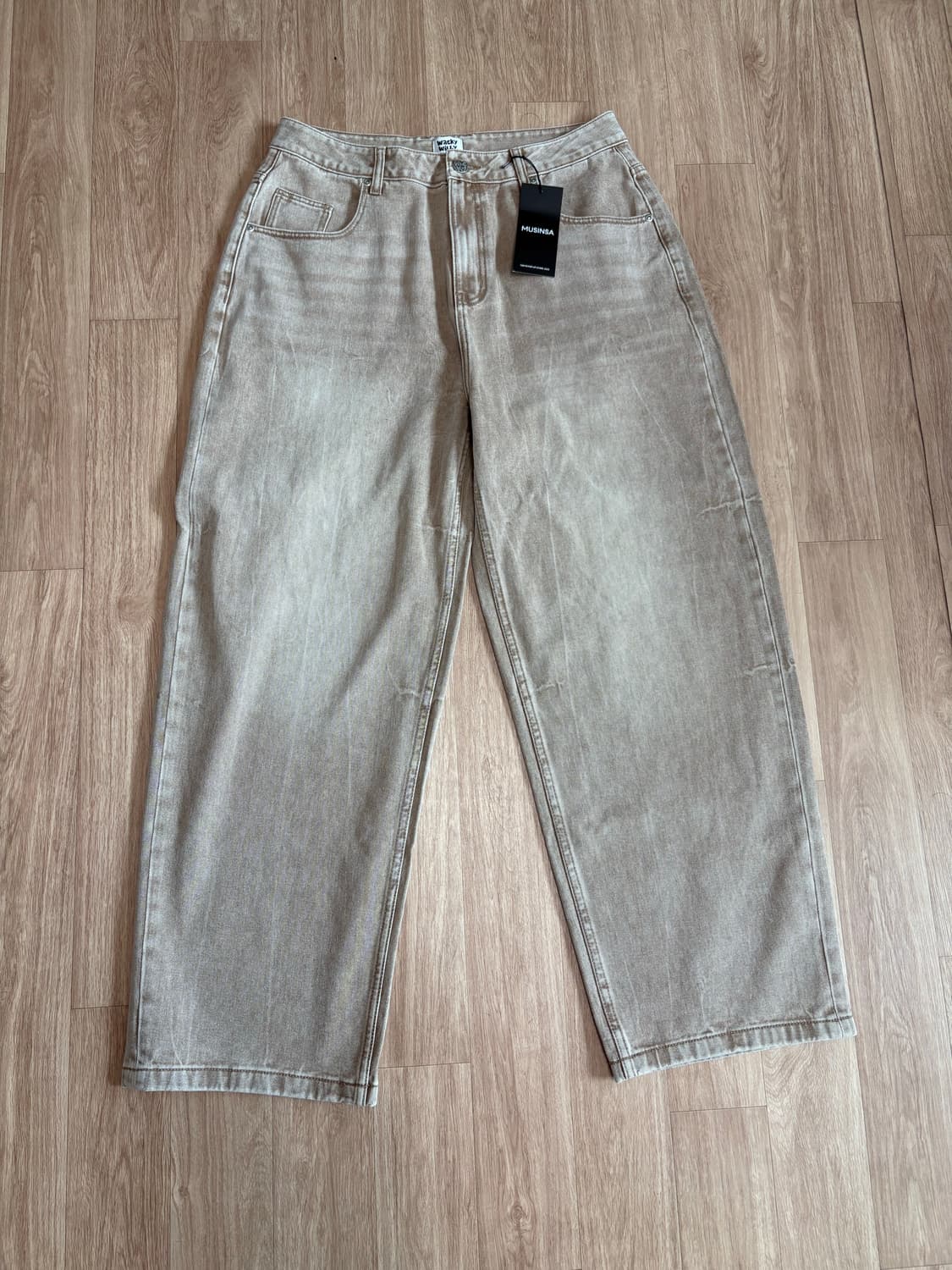 [무신사 도쿄 팝업 택] 와키윌리 와이드 워싱 데님 L 상품이미지1