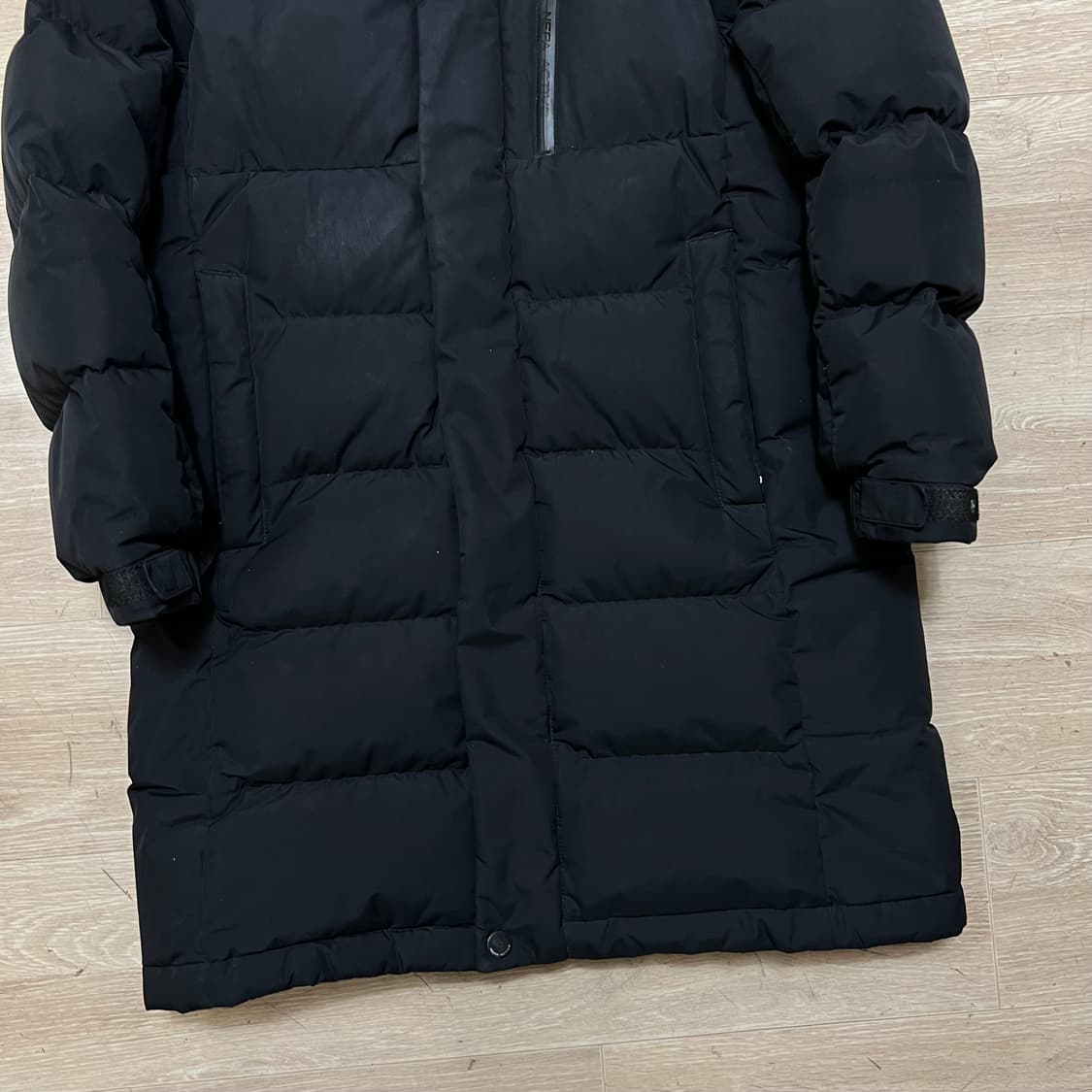 네파 키즈 덕다운 후드 롱 패딩 점퍼 [블랙] S/140 상품이미지3