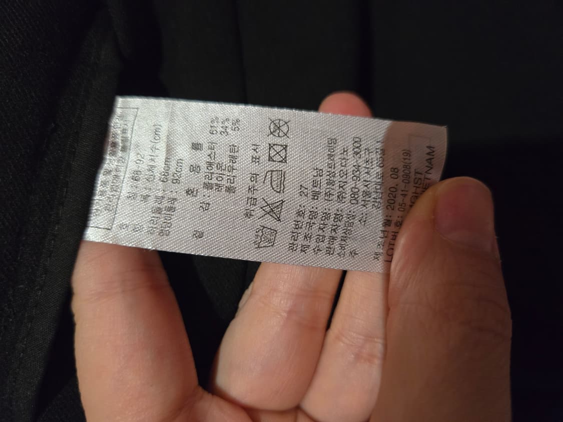 [무료배송]지오다노 68(27) 여성 기모 스판 슬랙스 정장 바지 블랙 상품이미지8
