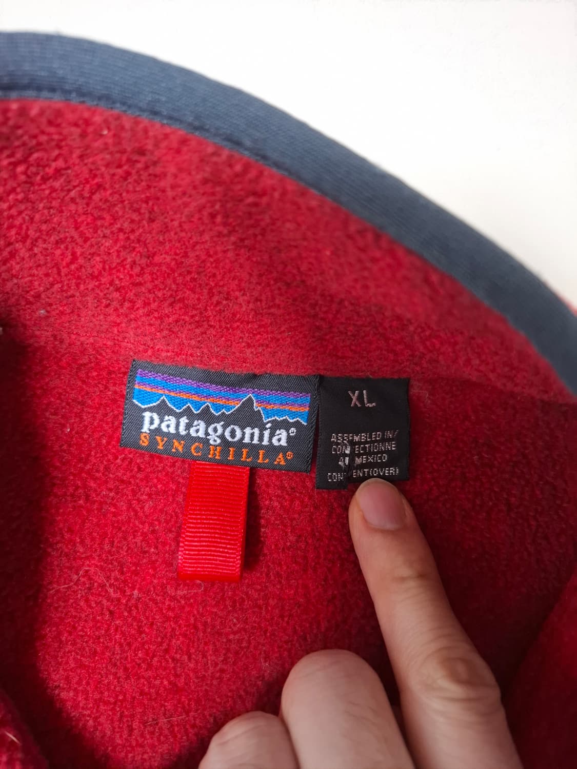 XL 파타고니아 90s 마수피얼 레드 하프집업 플리스 신칠라 상품이미지4