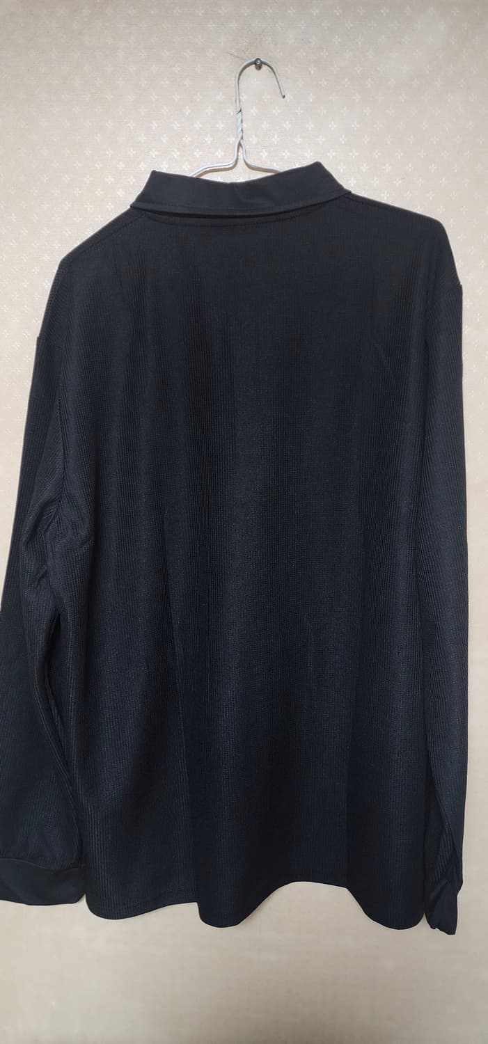 남성 카라긴팔티셔츠110 블랙 새급 상품이미지2