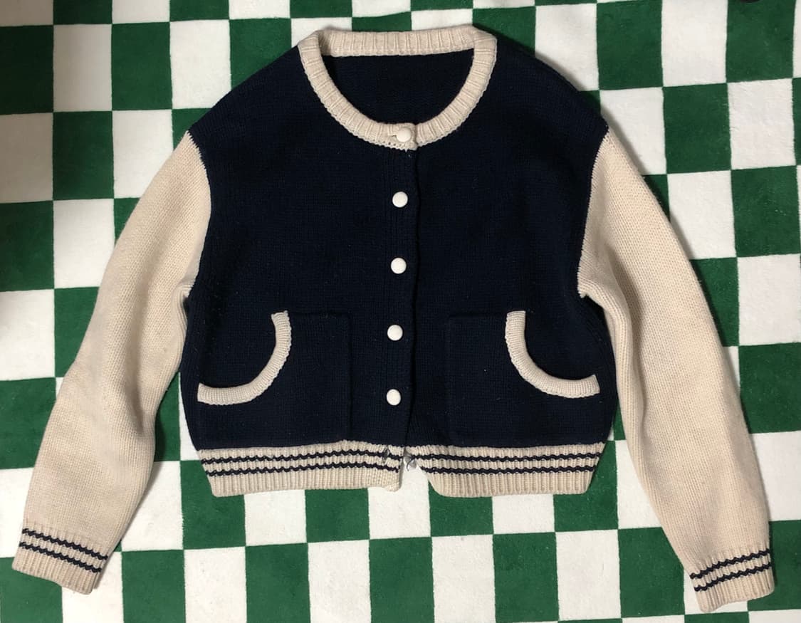 스쿨룩 니트 아우터 상품이미지2