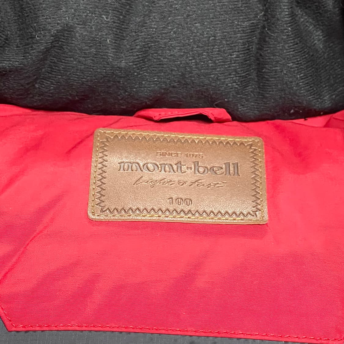 몽벨 레드 구스다운 패딩점퍼 남성100 상품이미지2