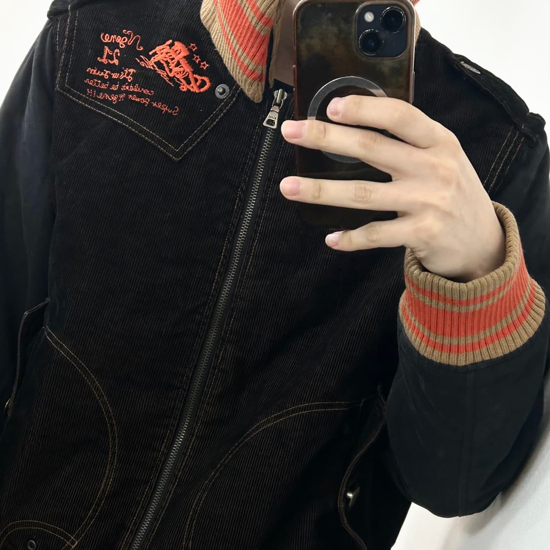 N'gene 니트넥 코듀로이 자켓 상품이미지4